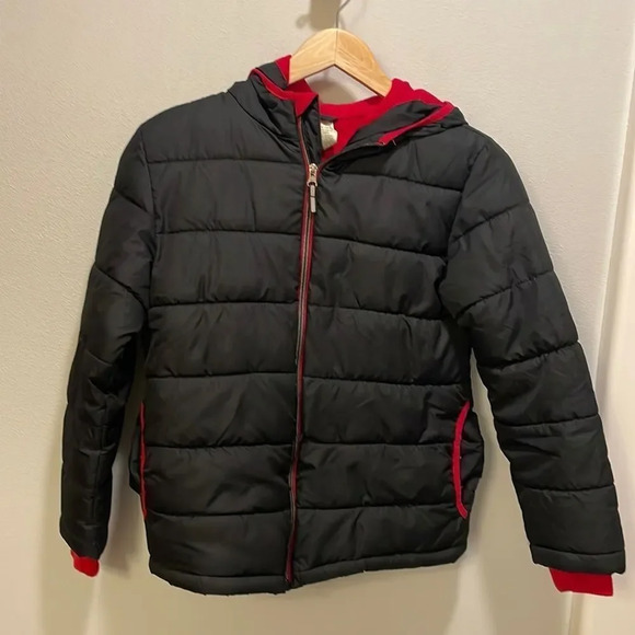 Faded Glory boys red and black ski jacket - Picture 1 of 10